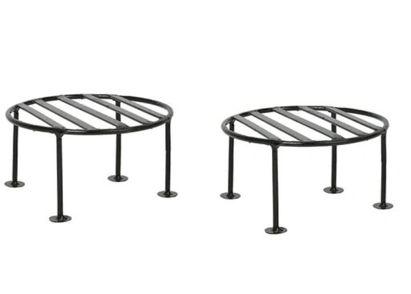   Circle Iron  Pots& Planter Stand It will give any place a splendid look and a dash of style Pack  of 4 -  Round